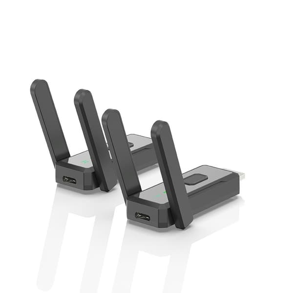 Trådløs HDMI Video Sender og Mottaker Kit - 150m Forlenger for Skjermspeiling, Kompatibel med PC, Laptop