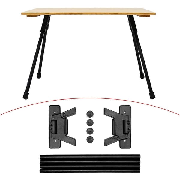 4 stk. Sammenleggbare bordben DIY for Mini Datamaskinbord Campingbord Stue