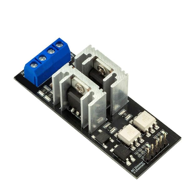 AC Lysdæmpermodul 2 Kanaler 3.3V/5V Logik AC 50/60H 220V/110V Lysdæmpermodul til Lamper Ele