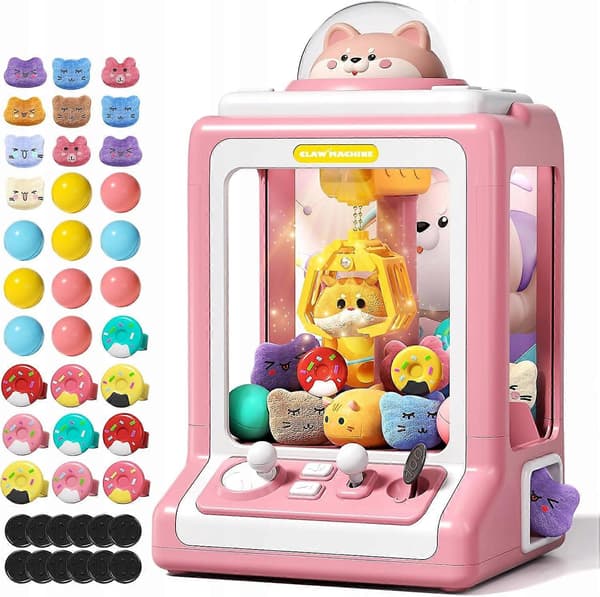 Claw Machine Mini -automaatti pelimerkeillä ja musiikilla