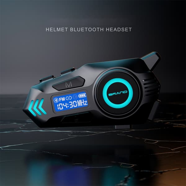 Helmet Bluetooth Headset 2-in-1 with Microphone, Hands-free Calling and Music for Motorcycle Helmets