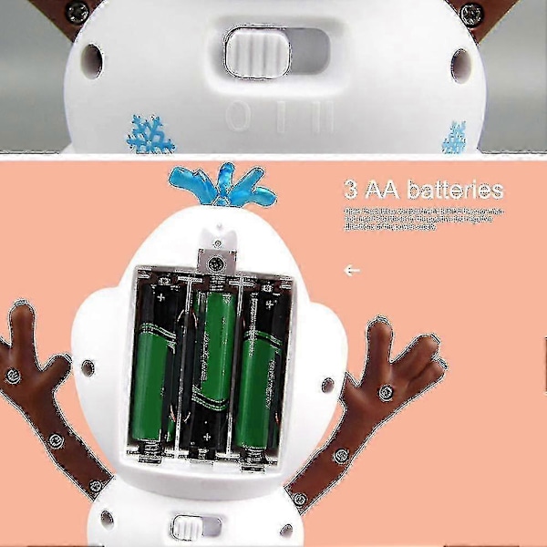 Søt Frozen Dansende Snømann Olaf Robot med Barne-LED Musikkleker Gående Robotleke for Barn_ai