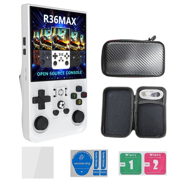 Retro Bærbar Linux 4-tommers IPS Videospillkonsoll Håndholdt Videospiller 64GB Gaming