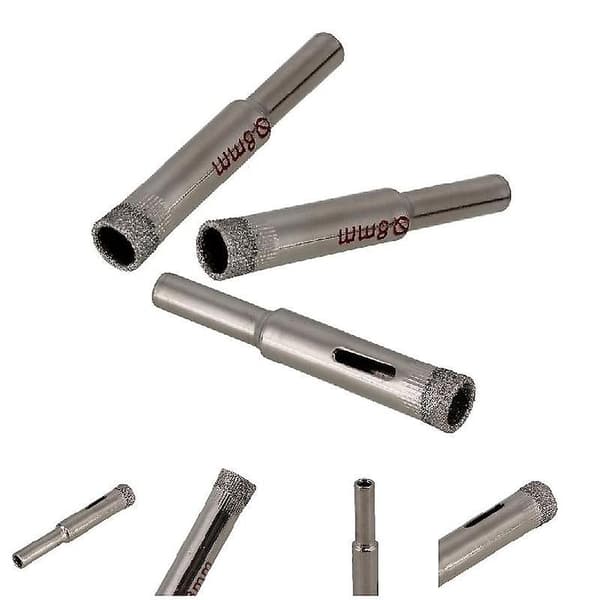 10 stk./sett 8MM Diamantbelagte Bor Tilbehør Bor Hull Sag Glass Granitt Kutter Åpner Bor