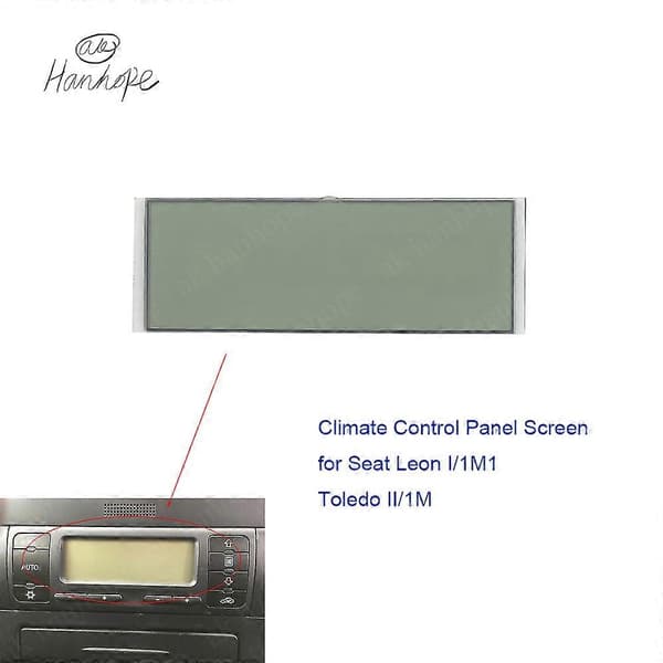 För Seat Leon Toledo Luftkonditionering LCD Skärm Display Värme Klimatkontroll Panel Pixel Reparation