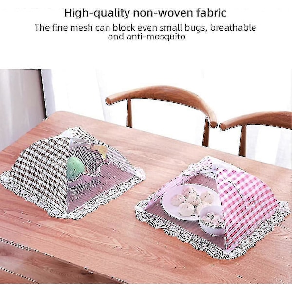 4 st Acsergery Mattskydd Mesh Pop Up Mat Fluga Skydd Tårtnät Skydd Nätduk