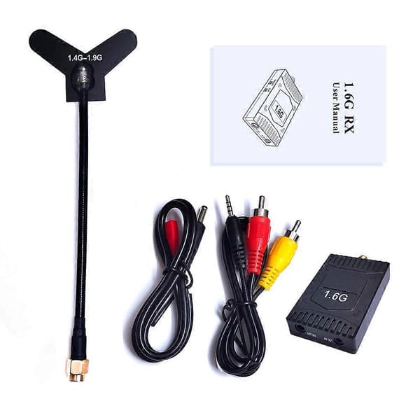 1.6G FPV VRX Kit FPV Videomodtager Højfølsom Modtager
