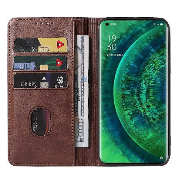 Magnetisk læder telefoncover til OPPO Find X2 Pro