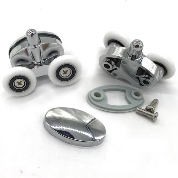Suihkuoven rullasarja (4 kpl) - Kaksi pyörää - Soikea - Perhonen (23 mm)