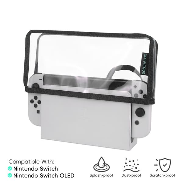 Transparent Protective Dust Cover for Nintendo Switch OLED Console