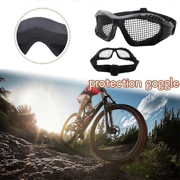 Säkerhetsglasögon Skyddande Säkerhetsglas Resistent Järnmask Mot Vind Sand-FÄRG: Grön