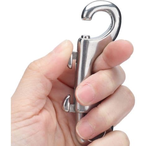 Dobbeltendet 316 rustfritt stål karabinkrok for 100 mm marinekabel