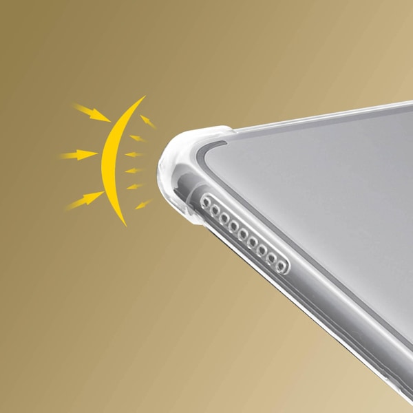 Skydd för Galaxy Tab S5e Flexibel silikon med stötfångare - Klar