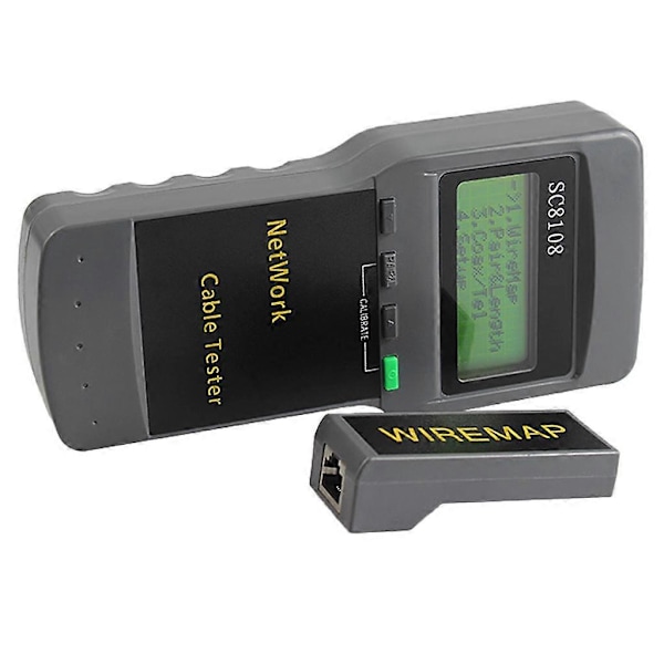 5E 6E SC8108 Nettverk LAN Lengde Kabel Tester Måleverktøy