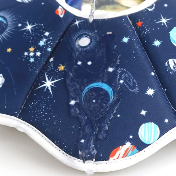 Waterproof Planet Pattern Cat Protective Collar - Anti-lick & Foldable Pet Neck Collar M