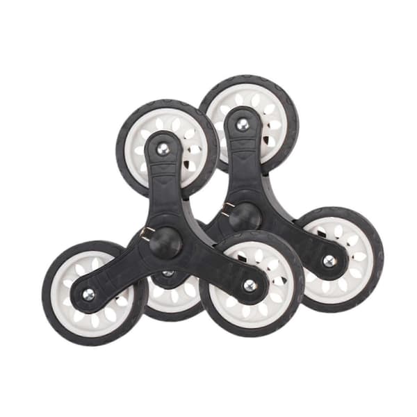 2x Trolley Trekant Hjul Hjul Diameter 9 cm Udskiftning til Foldbar Vogn