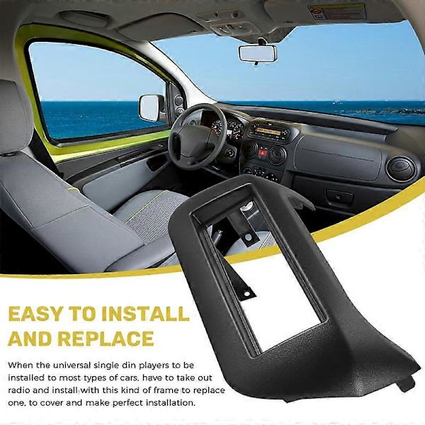 Bil Fascia Panel DVD Stereo CD Panel Dashbord for Bipper Fiorino 2008+
