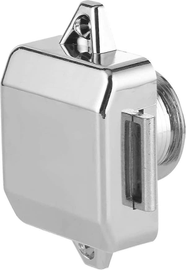 RV Knapplås Låda Knapplås Båt Skåplås Möbelbeslag (silver) (1st)
