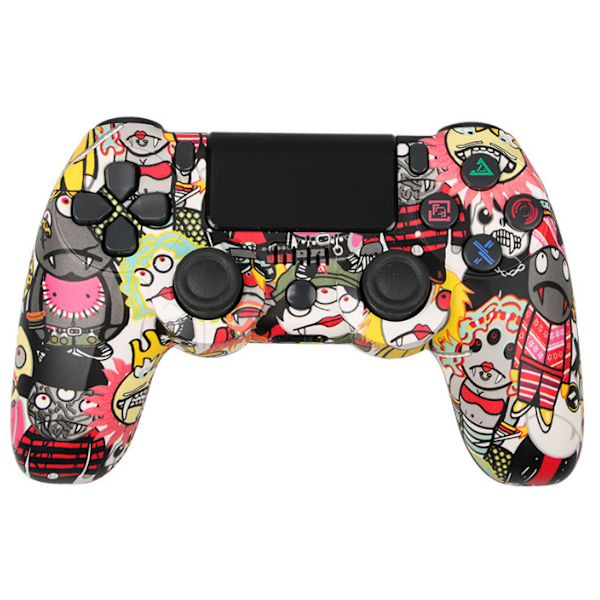 Trådløs controller til PS4/Pro/PS3/Slim/PC/Steam, Bluetooth controller, joystick, understøtter 6-akser, vibration, trykklik