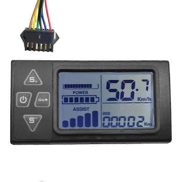 24V-60V S861 LCD Ebike Display Dashboard for Elektrisk Sykkel BLDC Kontroller Kontrollpanel
