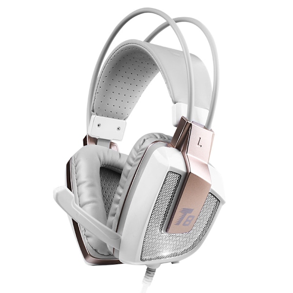 T8 Driver LED Blinkende Vibration Gaming Hovedtelefon Headset Med Mikrofon