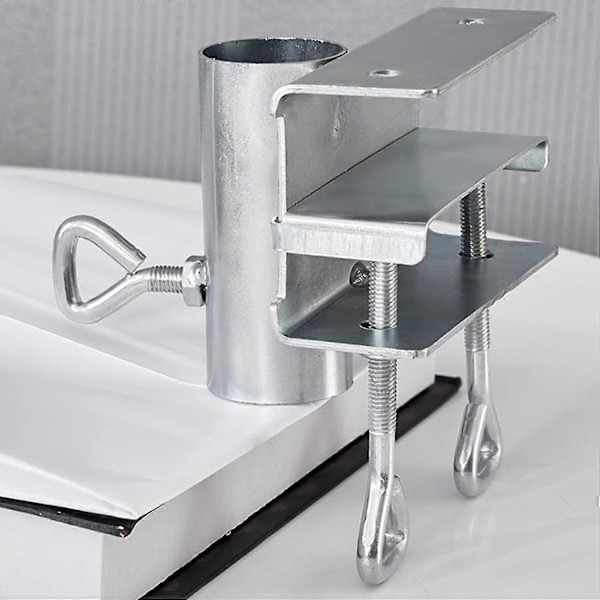 Strand Parasolholder til Terrasse - Bench Buddy Dæk Parasolfod - Metal Klemmeholder Clip Parasolfæste til Strand Gårdhave Altan Dæk Tribuner Båd