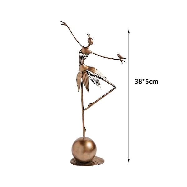 Dansende Skulptur Abstrakt Resin Statue Kunsthåndverk Moderne Grasiøse Dansbevegelser Samleobjekt Figur Ornamenter Tv A