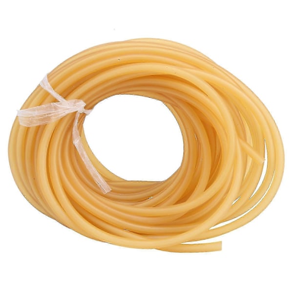 10m Naturlatex Tub Elastiskt Band för Jakt och Utomhusaktiviteter - Gul (A1842)