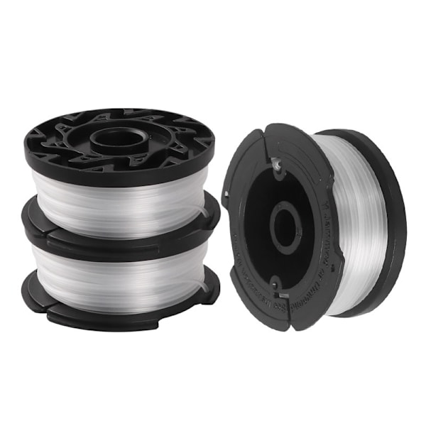 3-pack replacement spools with trimmer line for Black Decker AF-100-3ZP grass trimmer