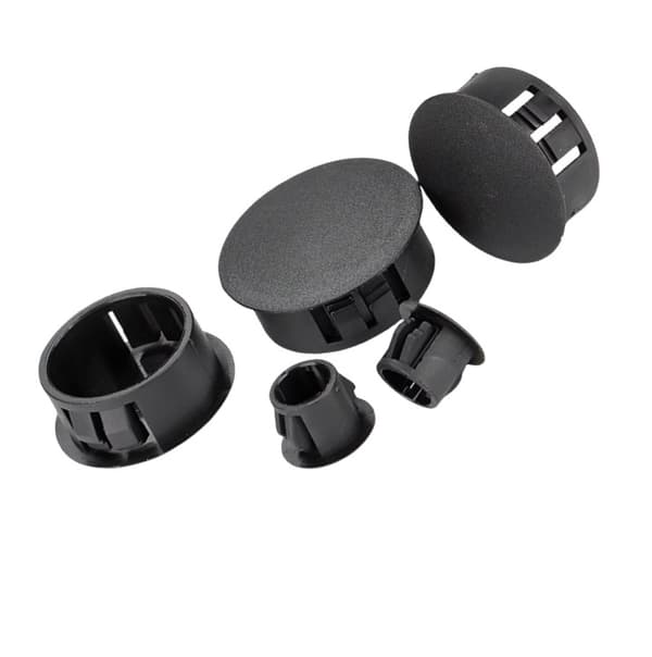 20 mm hulpropper, snap-in plasthuldæksler (10-pak)