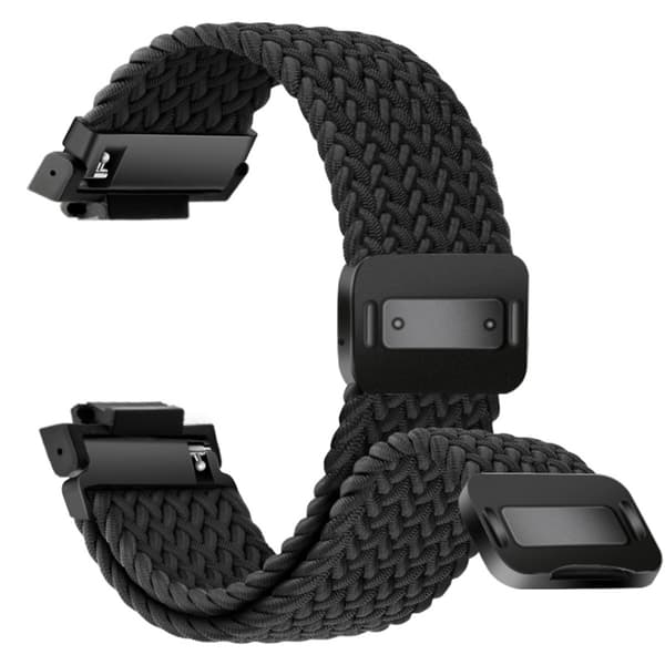 Vævet nylon erstatningsrem kompatibel med G-SHOCK Casio GA2100/GA110 - Stilfuld og behagelig sort