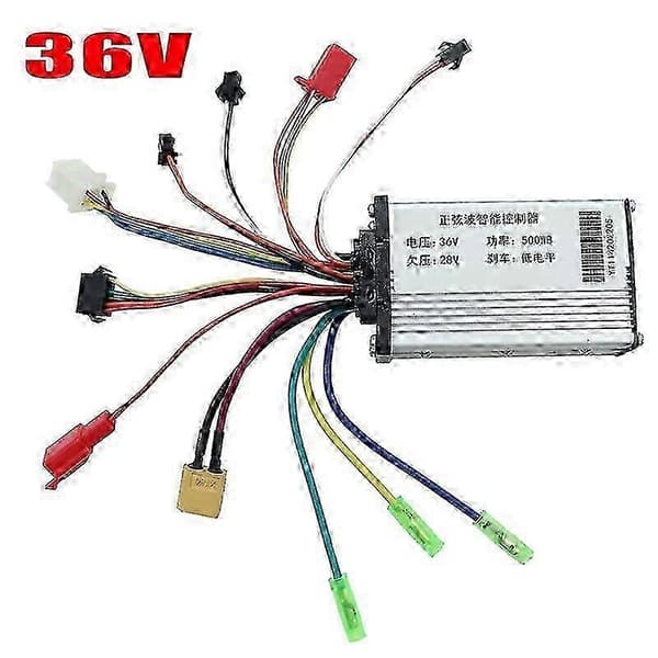 36V 500W Controller+MR-100 LCD Display Dashboard Meter til Elektrisk Scooter Tilbehør. SølvSort SZRH A-S530
