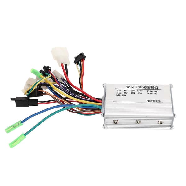 48V 250W Elektrisk Cykel Børsteløs Controller Aluminium Legering Børsteløs Motor Controller til Elektrisk Cykel Scooter