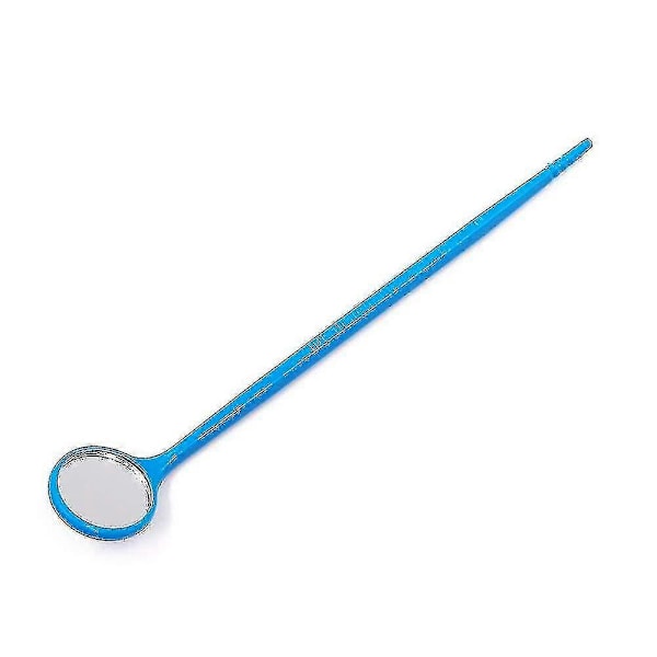 50 stk. Engangs Dental Undersøgelse Mundspejle Oralt Dental Spejl Plastik Dental Instrument (blå)