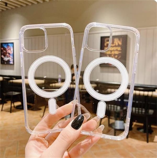 iPhone 11 mobilskal kompatibelt med MagSafe-laddare Transparent