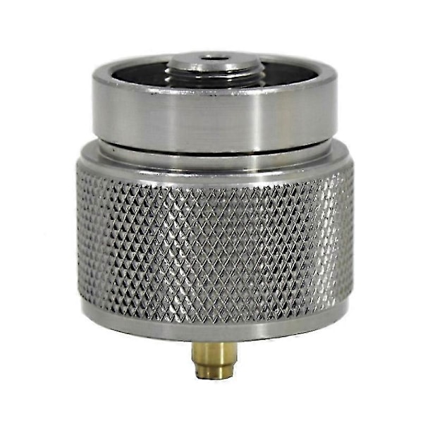 Professionell Gasbehållarkonverterare Bärbar Propankonverterare Camping Gasbehållaradapter (1 st, Silver)