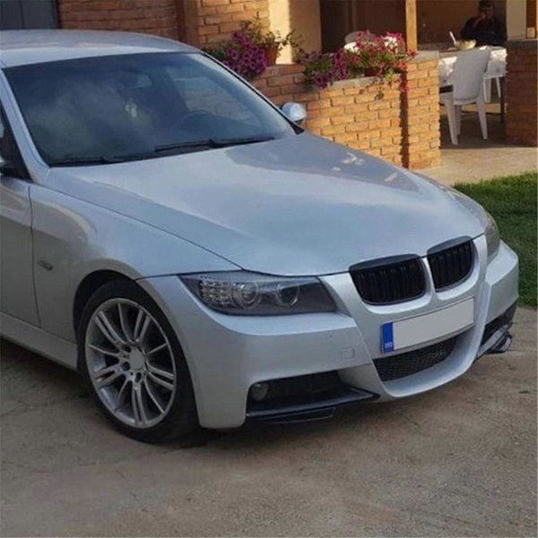 Frontkofanger Læbe Vinkel Diffuser Splitter Spoiler til 3-serie E90 E91 320I 330I 2005-2008, B