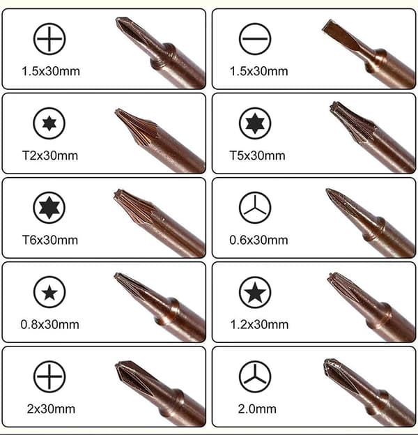 Precision Screwdriver Set Electronics Repair Tool for Phone Tablet 8 Pieces
