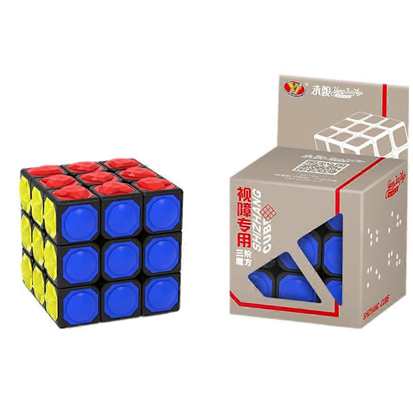 YongJun YJ 3x3x3 Magic Cube Puslespill Berøringsfri Klistremerkeløs Fingerberørings 3x3x3 Cubo Magico Leke For Barn Blind Gave Leke