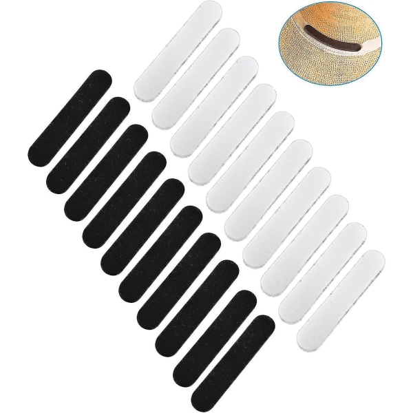 Hatstørrelsesreducere, 20 stk Hatindsatser til at lave mindre filthættestørrelse Reducer Tape Hatstørrelse Tape Hatstørrelsesreducer til hatte Kasketter