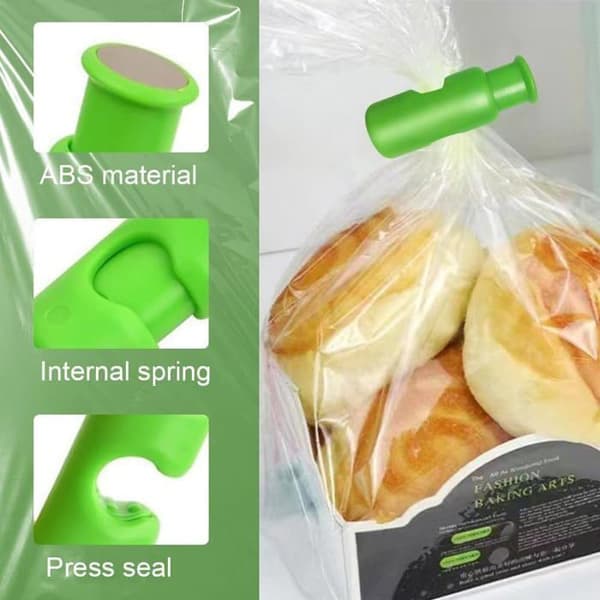 Påsklämmor - 6 st - Återanvändbara - Slitstark plast - Lätt att använda