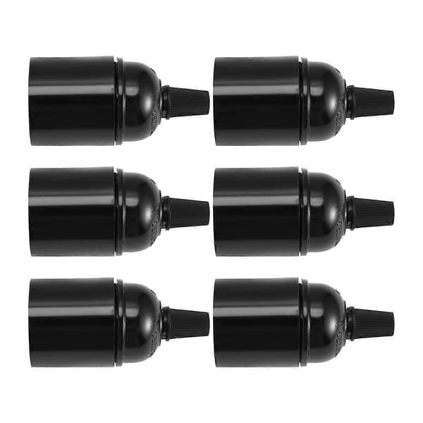 6-pack E26/E27 Glödlampa ES Skruvfäste för Tak/Pendel/Golv