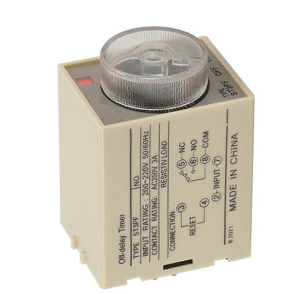 Justerbar Timer för Strömavbrottsfördröjning AC 200-220V ST3PF - 30S