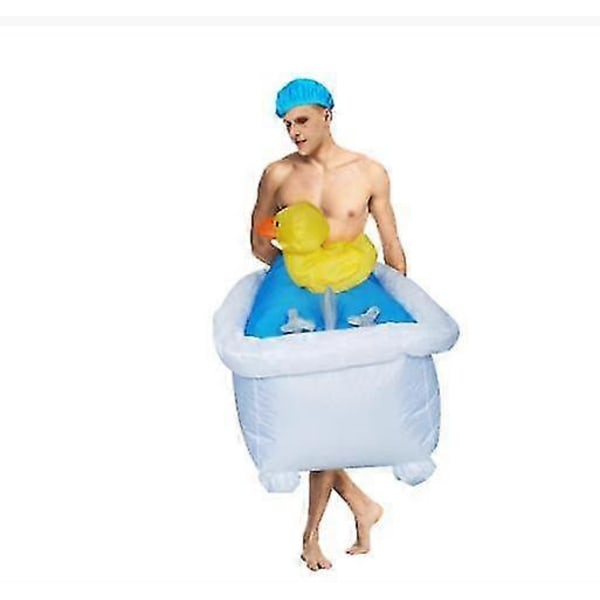 Fantastisk Cool Badkar Uppblåsbar Kostym kompatibel för Vuxen Rolig Cosplay Kostymer Kvinnor Män Festföreställning Kläder Dräkt