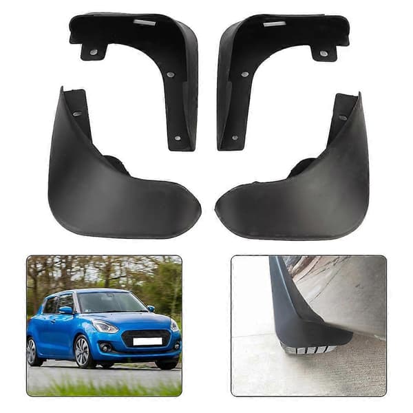 Bil Mud Flaps Auto Mudflaps Mudguards Beskyttelsessett Erstatning Passer for Suzuki Swift 2011-2016