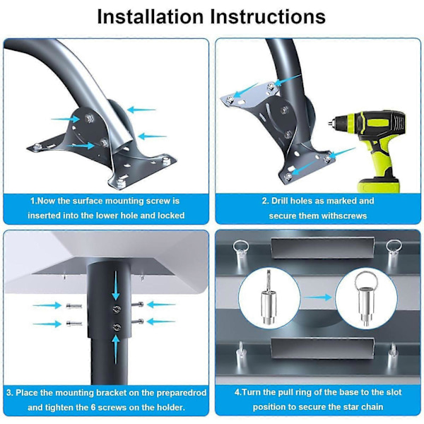 Antenn Väggfäste Justerbart Lätt att Installera Stolpfäste för Gen3/V3