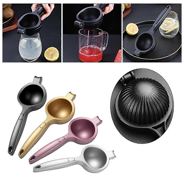 Skeformet Håndpres Manuel Frugtpresser Citronpresser Citron Appelsin Juicer Guld