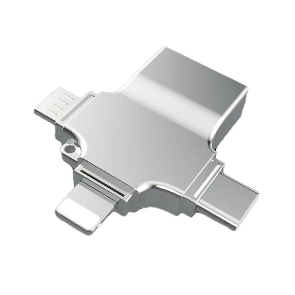 SD-kortlæser - Kort Adapter 4 i 1 USB 3.0 - SD til USB Kortlæser USB til Interface OTG Adapter