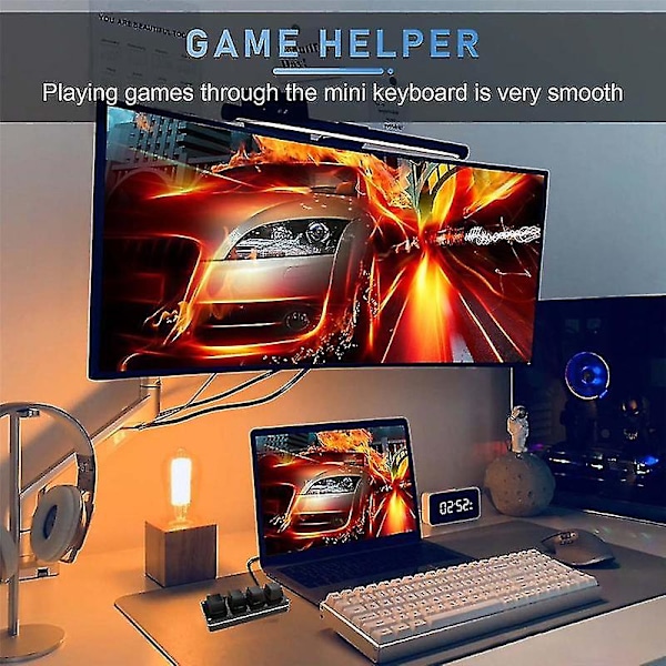 RGB 4 Brugerdefineret Tastatur Makro Knap Gaming Programmerbart Mekanisk Hot Swap Tastatur Til Photoshop Drawi