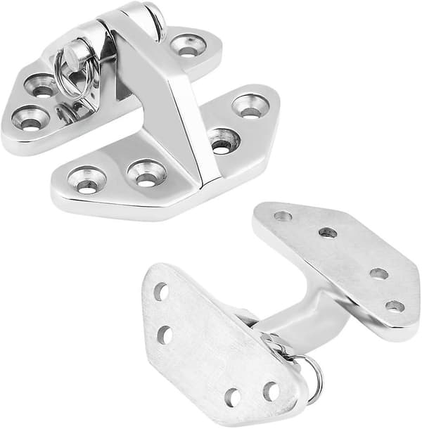 Marine Hardware Marinehængsler Heavy Duty Marine Grade Rustfrit Stål (Sølv)
